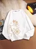 Design de Atmosfera Desenho Animado Redutor de Idade Sweatshirt Vermelho de Ano Novo para Homens e Mulheres Outono e Inverno Novo Animal Year Sweatshirt Casal Roupas da Moda