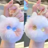 Chaveiro de Elfo de Pelúcia Colorido em Alta no Tiktok Fofo Desenho Animado Bola de Carvão Boneca Pingente Acessório de Bolsa para Mulheres