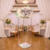 Soporte de Flores Transparente Acrílico Transfronterizo Guía de Pasillo de Cristal Soporte de Decoración Floral de Mesa de Boda Arreglo Decorativo Vidrio