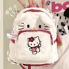 Mochila de felpa linda de dibujos animados Sanrio, mochila escolar del gato KT, bolso de mano para estudiante hellokitty perro pudín