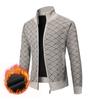 Comércio exterior Amazon outono e inverno novo suéter masculino gola alta zíper cardigan suéter forrado de lã casaco masculino