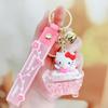 Lindo llavero de Sanrio para mujer, exquisito colgante, pequeña joyería, llavero de pareja de perros Jade Gui, muñeca, bolso escolar, decoración colgante