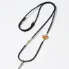 Corda de Pingente Tecida à Mão Corda de Colar Estilo Tibetano Corrente de Suéter Corda para Pendurar Jade Étnico Pingente de Pescoço Corda para Pendurar Thangka