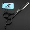 Tijeras de Peluquería Shenxingzhe de 6.0 pulgadas con Mango de Bambú Pintado Tijeras Rectas Tijeras Entresacadoras Disponibles en Varios Colores