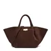 Bolso de ala de ante Demellier, versátil para ir al trabajo, disponible en varios tamaños, bolso de mano de Nueva York, bolsa tote de gran capacidad para mujer