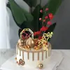 Decoración de Pastel de Cumpleaños Estilo Chino para Abuelos, Deseándoles Salud y Longevidad, Topper de Cumpleaños Acrílico para Personas Mayores