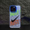 Capa de Celular Preta Moderna com Gancho Adequada para Apple 16 Pro Max, iPhone 17, Cool 15 Pro, Estilo Europeu e Americano, Nicho 13, 14