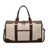 Bolsa de Lona de Gran Capacidad en Color Contrastante Estilo Nuevo Verano 2025 Bolso de Hombro Simple Casual para Viajes y Uso Diario