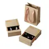 Punto al por mayor Textura de Polvo de Ladrillo Almacenamiento de Joyería Anillo Pendientes Collar Caja Creativa Caja de Regalo para Joyería Caja de Empaque para Joyería