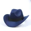 Sombrero de Lana de Caballero Otoño e Invierno Europeo y Americano Transfronterizo Sombrero de Jazz Metálico para Hombres y Mujeres Sombrero de Panamá Deformado Sombrero Vaquero