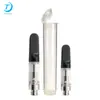 Tubo de plástico clamshell de grau alimentício, frasco conjoined, frasco de mola, tubo PP à prova de crianças, tubo cilíndrico transparente