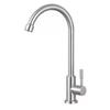 Grifo de Cocina Personalizado Universal Giratorio Vertical Grande Curvado Fregadero Fregadero Plegable Acero Inoxidable Grifo de Agua Fría Única