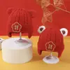 Gorro de Punto de Otoño e Invierno para Bebé Hombre y Mujer Gorro de Invierno con Protección para las Orejas para Bebé Gorro para Bebé Gorro de Lana de Año Nuevo para Niños