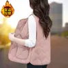 Chaleco Acolchado Ligero de Moda Otoño/Invierno 2026 para Mujer, Abrigo sin Mangas, Chaleco Superior de Abrigo Cálido y Cómodo