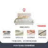 Cama moderna minimalista ultralujosa de Tongyu, cama matrimonial doble de 1.8 m, cama de cuero blanco ondulado estilo crema de moda