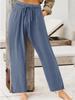Amazon Estación Independiente Superventas Explosiones Pantalones Casuales de Verano para Mujer 2023 Comercio Exterior Europeo y Americano Pantalones de Casa de Color Sólido para Mujer