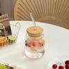 Nueva Taza de Nube de Vidrio Transparente Taza para Leche para Desayuno de Hogar Taza para Latte Helado Americano Taza para Beber Jugo Bebida Fría