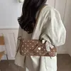 Bolsa de Hombro para Mujer Estilo Coreano Novedad Otoño 2026 con Lunares Dulces y Encaje con Lazo, Bolso Baguette