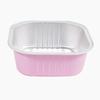 Caja de papel para freidora de aire cuadrada de 150 ml, recipiente de papel para hornear, caja de papel de aluminio, caja para empaque de postres, molde para pastel, papel de aluminio