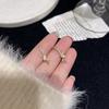 Brincos Torcidos e Enrolados para Mulheres, Brincos Simples, Leves e Luxuosos, Brincos Versáteis para Roupa de Trabalho de Nicho Personalizado com Zircônias Micro-Incrustadas