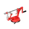 Máquina Automática Tres en Uno para Pelar, Descorazonar y Rebanar, Pelador Multifuncional de Frutas, Pelador de Manzanas Casero de Manivela