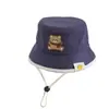 Sombrero de Pescador Otoño Nuevo Sombrero para Bebé Protección Solar al Aire Libre Sombrero de Cubeta de Oso para Niños Estilo Coreano Lindo Sombrero de Dibujos Animados