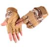 Guantes Tácticos de Medio Dedo para Hombres y Mujeres para Montañismo al Aire Libre, Escalada en Roca, Ciclismo, Antideslizantes, Resistentes al Desgaste, Sin Dedos, Fans Militares, Protección Solar