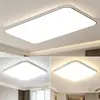 Nova luminária de teto LED, lâmpada retangular ultrafina para sala de estar, luminária de ferro forjado retangular inteligente dimerizável, simples e elegante, outros