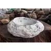 Macetas Pequeñas de Inspiración Zen, Macetas de Piedra, Macetas para Suculentas, Macetas para Juncos, Macetas para Hierba del Dinero, Macetas de Piedra Natural para Acuarios, Macetas Creativas para Narcisos