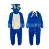 Pijama One-Piece de Desenho Animado Animal para Crianças e Adultos Roupas Fofas de Performance para Halloween Transfronteiriço Nezha Cos Flanela