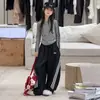 Traje de Raya para Niña, Moda Otoño 2026 Estilo Nuevo, Ropa Infantil Estilo Coreano para Niñas Mayores, Pantalones Casuales para Niños, Ropa Deportiva de Otoño