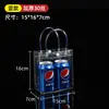 Atacado de fábrica adicionar logotipo sacola de brinde sacola plástica sacola tote de PVC sacola tote transparente