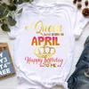 Nueva Fabulosa Camiseta con Gráfico de Corona Impresión 3D para Mujer Fas