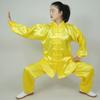 Traje de Tai Chi Algodón Más Seda Competición de Rendimiento Mangas Largas y Cortas Primavera y Otoño Mangas Largas Ejercicio en el Parque Traje de Artes Marciales Traje de Competición de Tai Chi