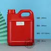 Em Estoque Balde Plástico Transparente de 2000ml Balde Quadrado Plano de 2L Garrafão de Álcool Recipiente Químico para Dosagem de Líquido Anticongelante de 4 Litros