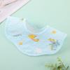 Babero Impermeable de Pétalo para Bebé Babero Impermeable para Bebé Recién Nacido para Vómito Toalla para Saliva para Niños Borde Redondeado
