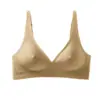 Ropa interior sin costuras transfronteriza europea y americana para mujer, tiras de gel cómodas, soporte suave, puntos elevados, sujetador sexy, nuevo estilo sin costuras