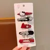 Horquilla para el pelo para niña, pequeña y bonita, con flores de verano, accesorios para el pelo para niña