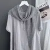 Bufanda Triangular de Mezcla de Lana de Lujo Ligero para Otoño e Invierno para Mujer con Diseño Hueco de Rayas Tridimensionales, Bufanda de Hombro de Moda Ol para Otoño e Invierno