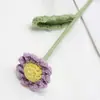 Flor Eterna de Ganchillo Hecha a Mano Regalo de San Valentín, Flor Tejida, Flor Artificial, Manojo Pequeño de Margaritas Tejidas con Hilo Producto Terminado