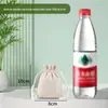 Pacote de lona em branco mancha de bolso milheto farinha embalagem saco de presente atacado cordão saco de lona personalizado