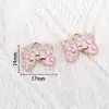 Pingentes de Liga Metálica Rosa Esmaltada Acessórios para Joias DIY Estrela do Mar Flor Chaveiro Encantos Acessórios para Brincos