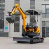 Excavadora compacta de orugas HT25, varios accesorios disponibles, miniexcavadora para plantación de huertos y trabajos de construcción