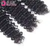 Peluca Malasia 10a Extensiones de Cabello Humano Malasio Ondulado Profundo