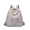 Chi Bao Estilo Simples Grande Capacidade Bolsa de Ombro Dupla Feminina Leve para Trabalho Viagem Mochila Casual Mochila Escolar Pequena Tecido de Nylon