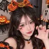 Diadema creativa y peculiar de Halloween con cuernos negros, perfecta para cosplay festivo, sesiones de fotos y actuaciones.