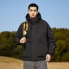 2025 Nova Roupa de Montanhismo com Capuz Cor Sólida Casal Impermeável Jaqueta Multifuncional Quebra-vento Masculino Jaqueta Simples