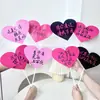 Día de San Valentín Chino, Aniversario, Atmósfera de Confesión, Accesorios para Fotos, Decoración, Tarjetas de Mesa de Amor, Adornos de Tarjetas