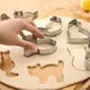Molde de Bolo de Aço Inoxidável Desenho Animado Transfronteiriço Conjunto de Moldes para Biscoitos de Halloween Ferramenta de Cozimento Molde para Biscoitos DIY