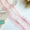 Elástico Borda Cor Auricularia Elástico Renda Acessórios Malha Plissada Elástico DIY Material de Roupas Decorativas